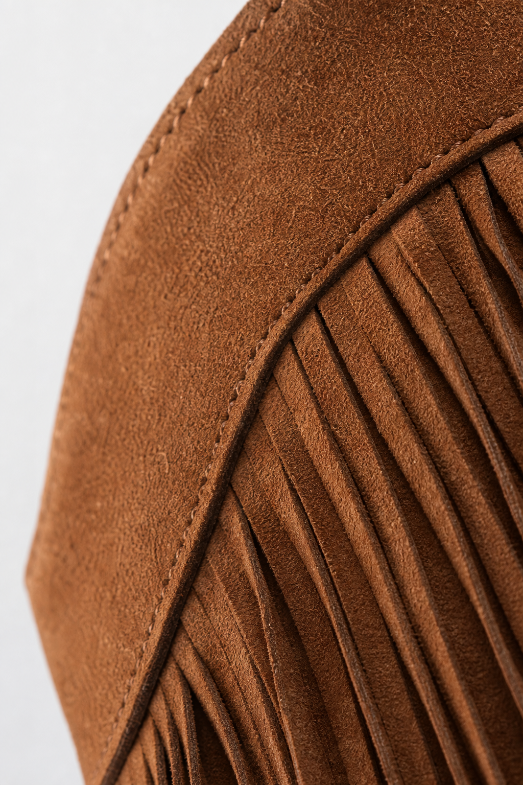 Bottines Marron en Daim à Franges Style Bohème