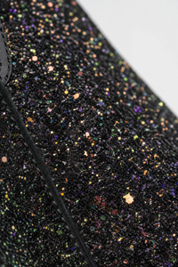 Bottes Santiags pour Enfant Noires à Paillettes Multicolore