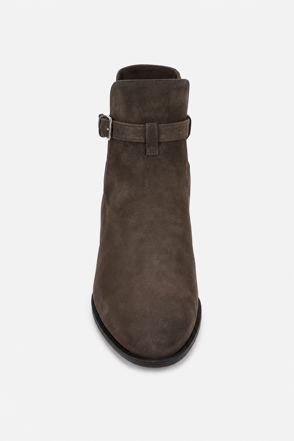 Bottine Homme en Daim Marron à Bride Bouclée