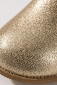 Bottines Santiags Dorées à Franges et Paillettes