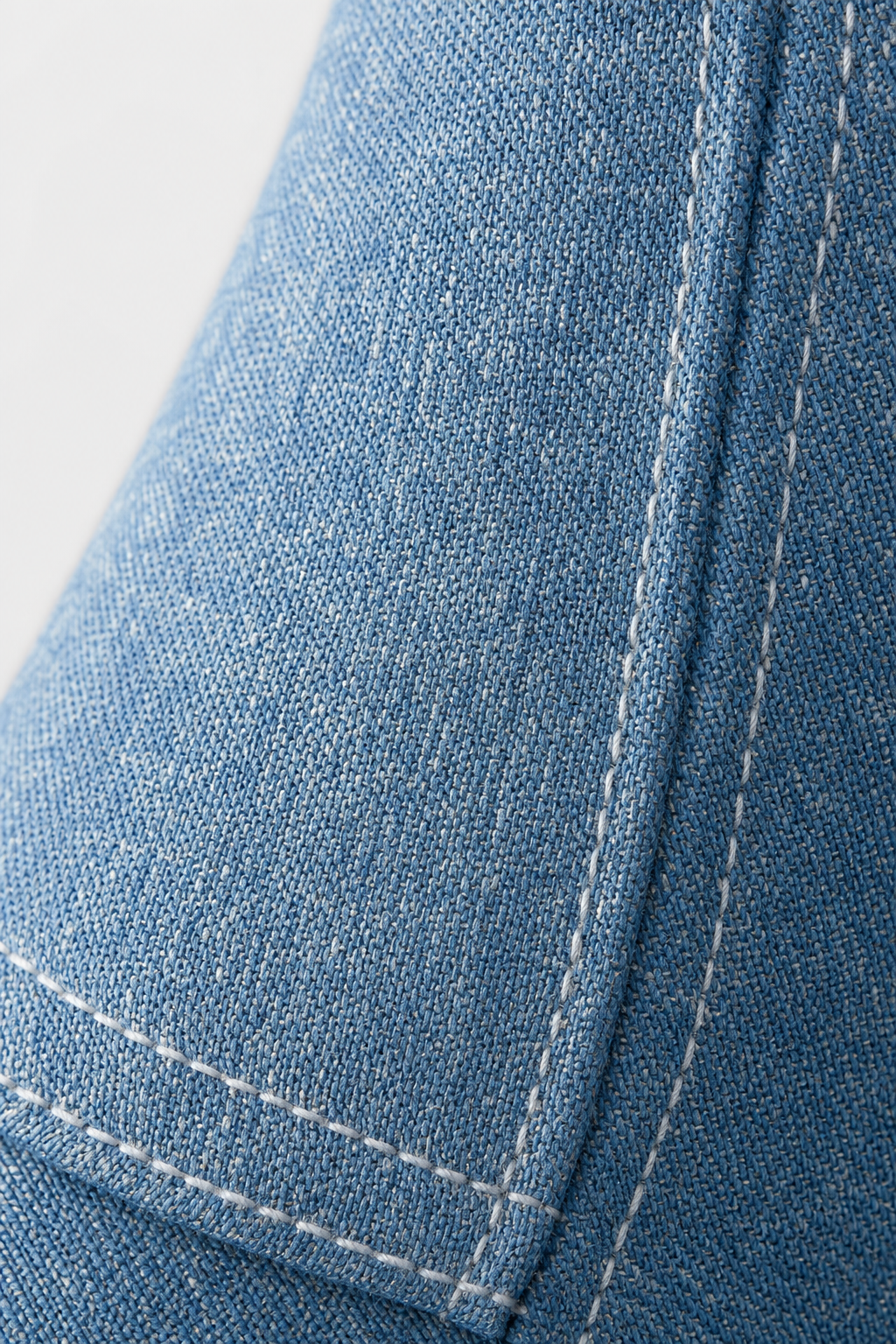 Bottines en Denim Bleu Clair Fendues