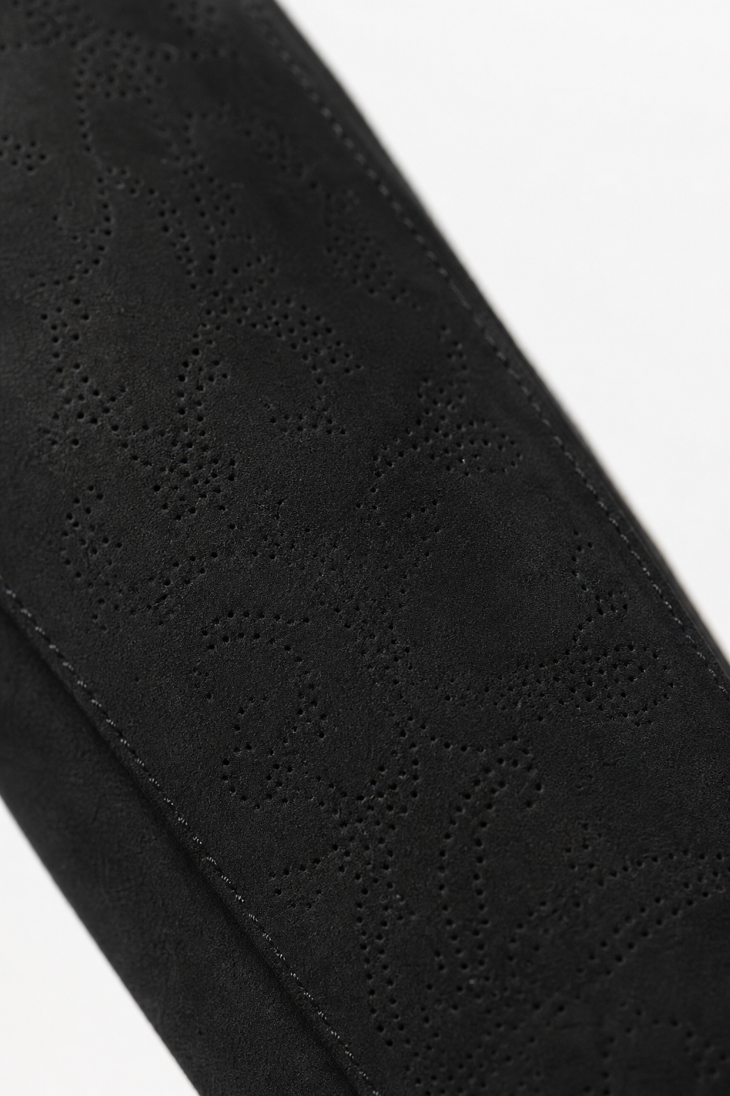 Bottes Santiags Hautes en Daim Noir Brodé