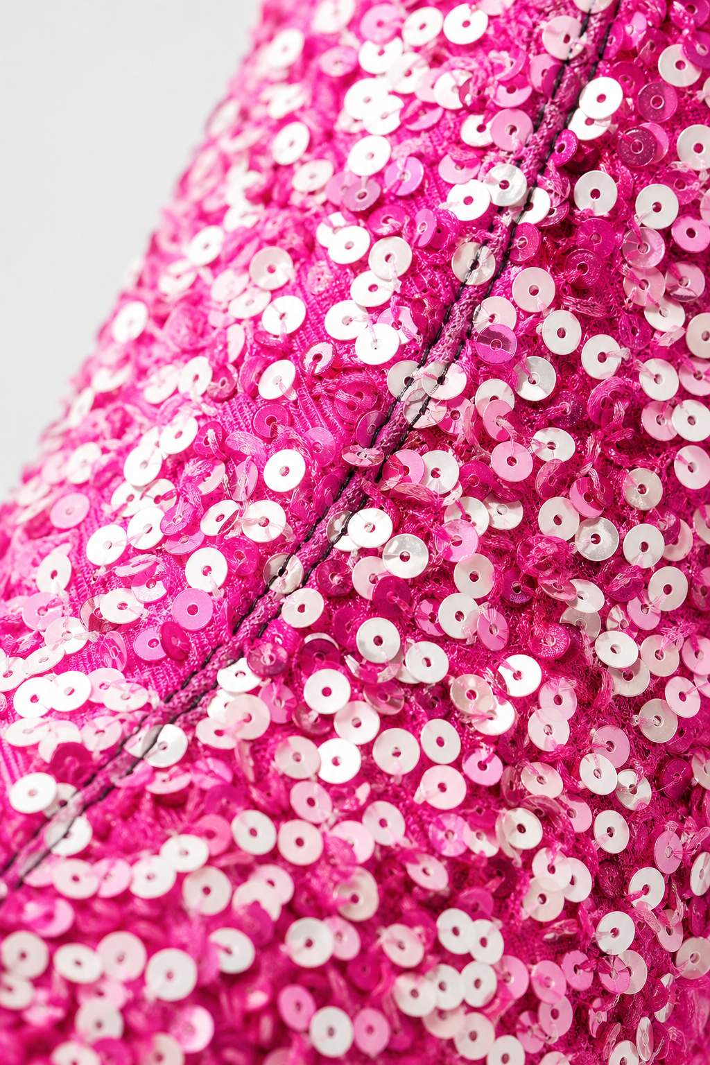 Bottes Santiags Scintillantes à Paillettes Roses