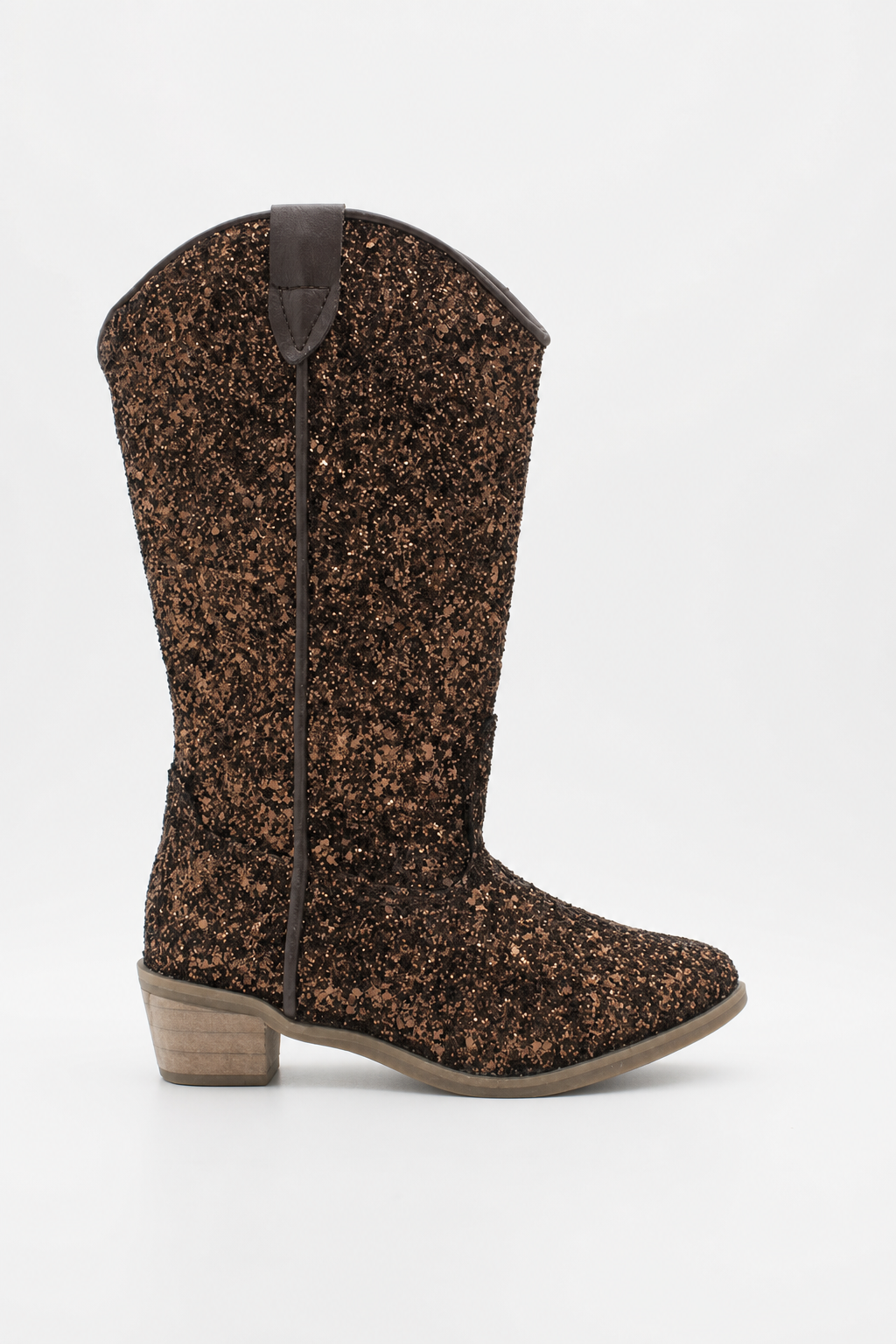 Bottes Santiags pour Enfant Pailletées Marron