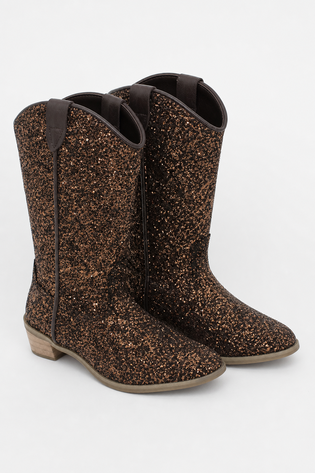 Bottes Santiags pour Enfant Pailletées Marron