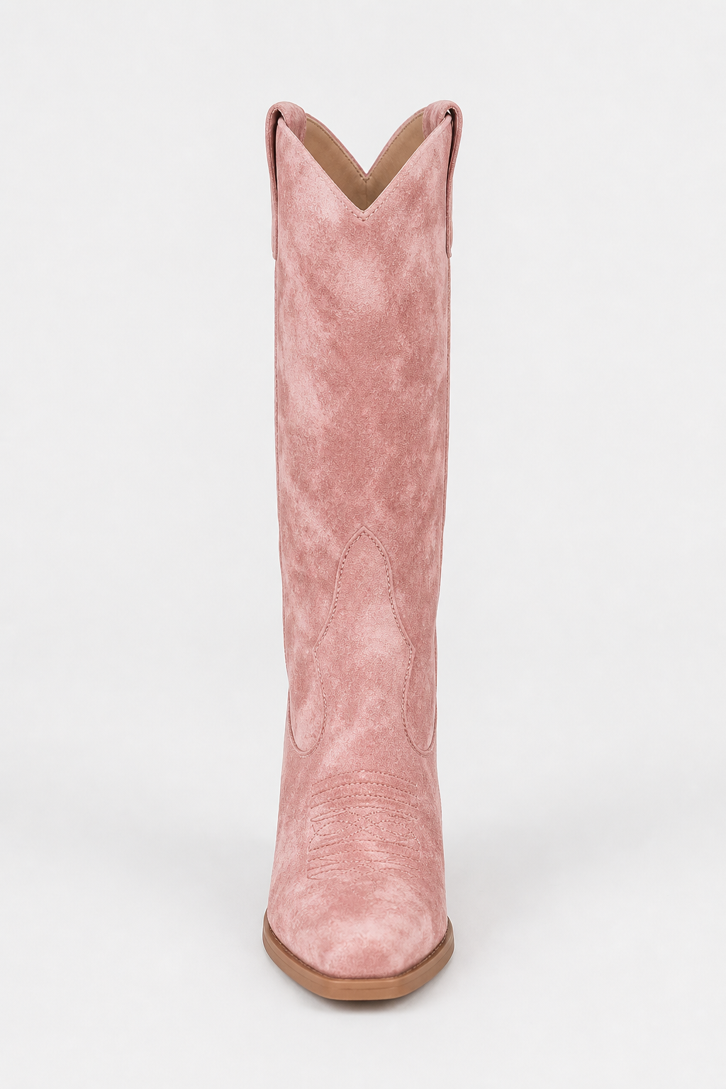Santiags en Daim Rose Tie-Dye Hautes