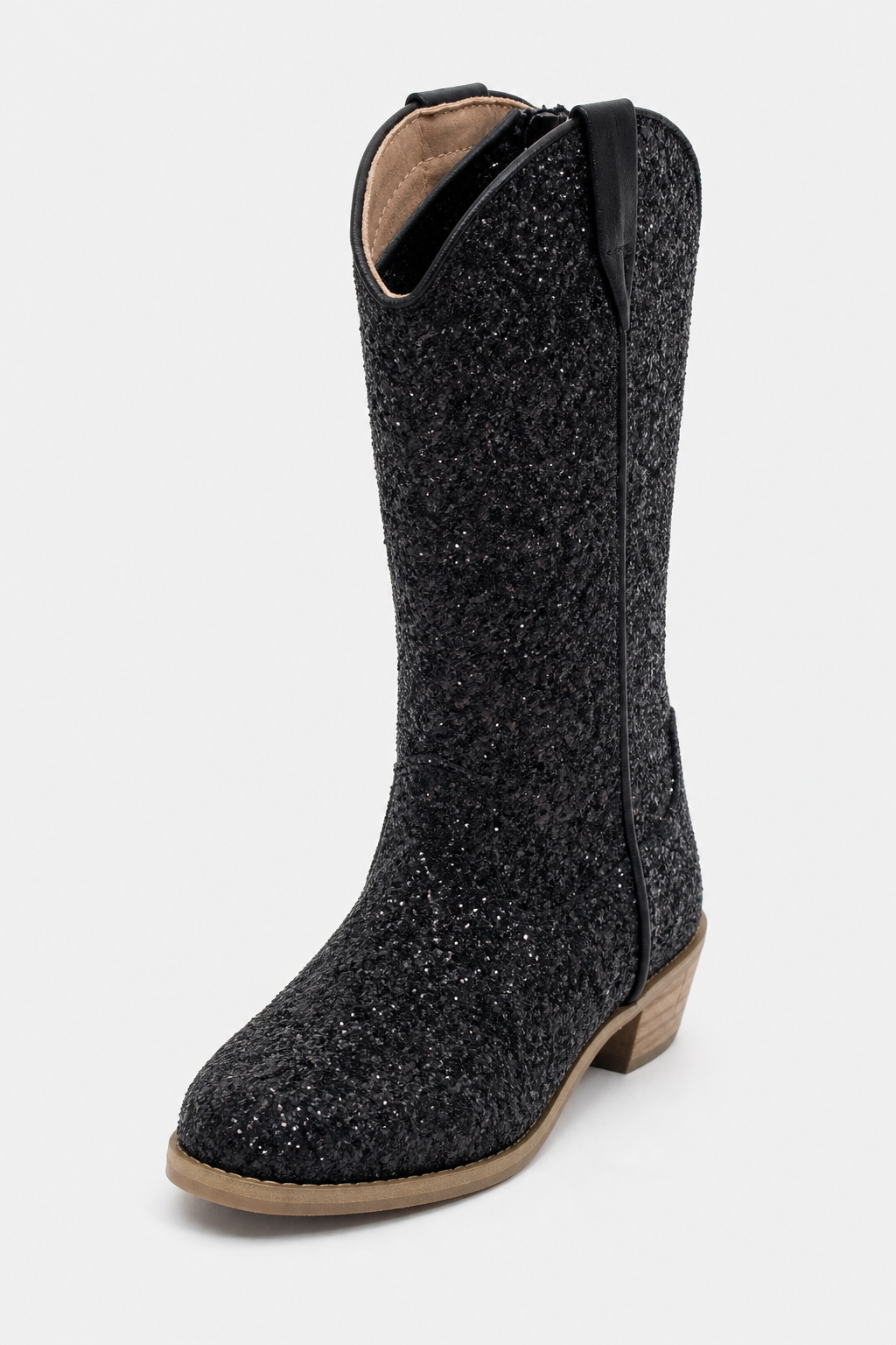 Bottes Santiags pour Enfant Noires Scintillantes