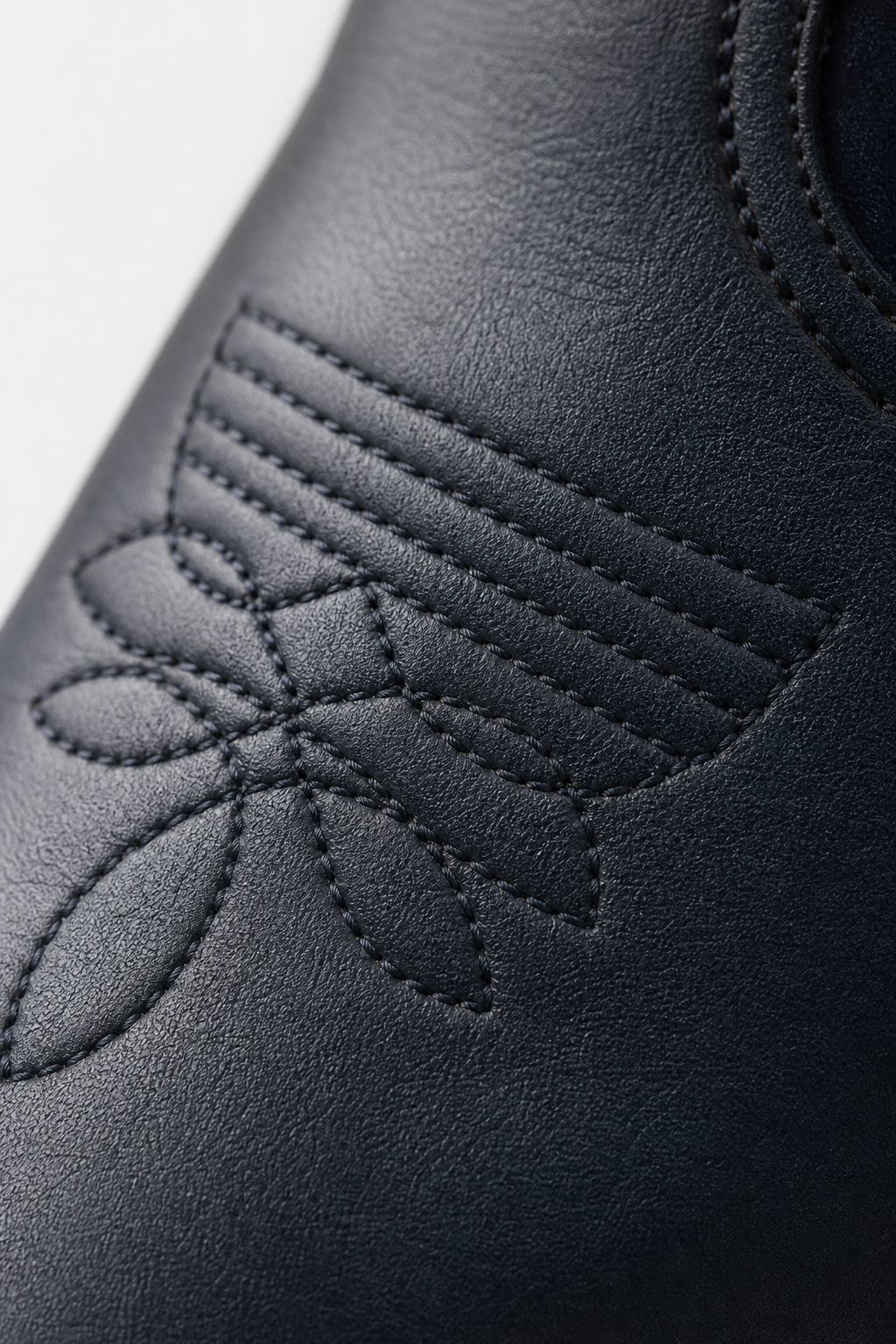 Botte de Cowboy Noire à Drapeau Américain et Étoiles