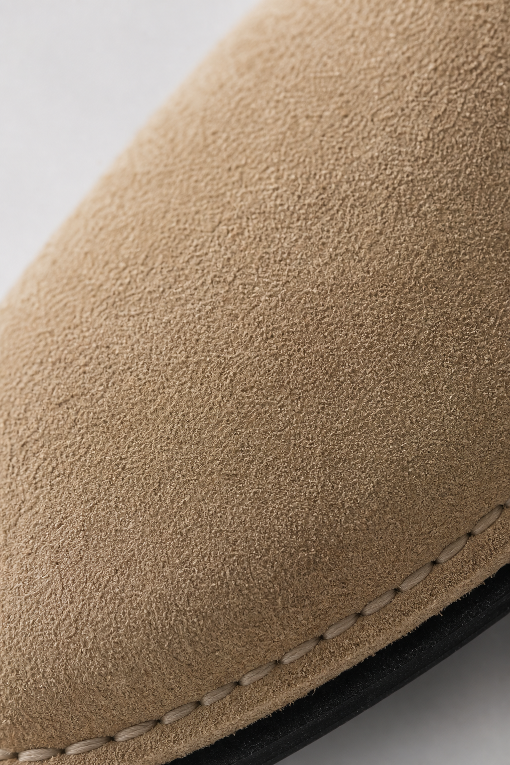 Bottes Santiags en Daim Camel à Franges Mi-Mollet