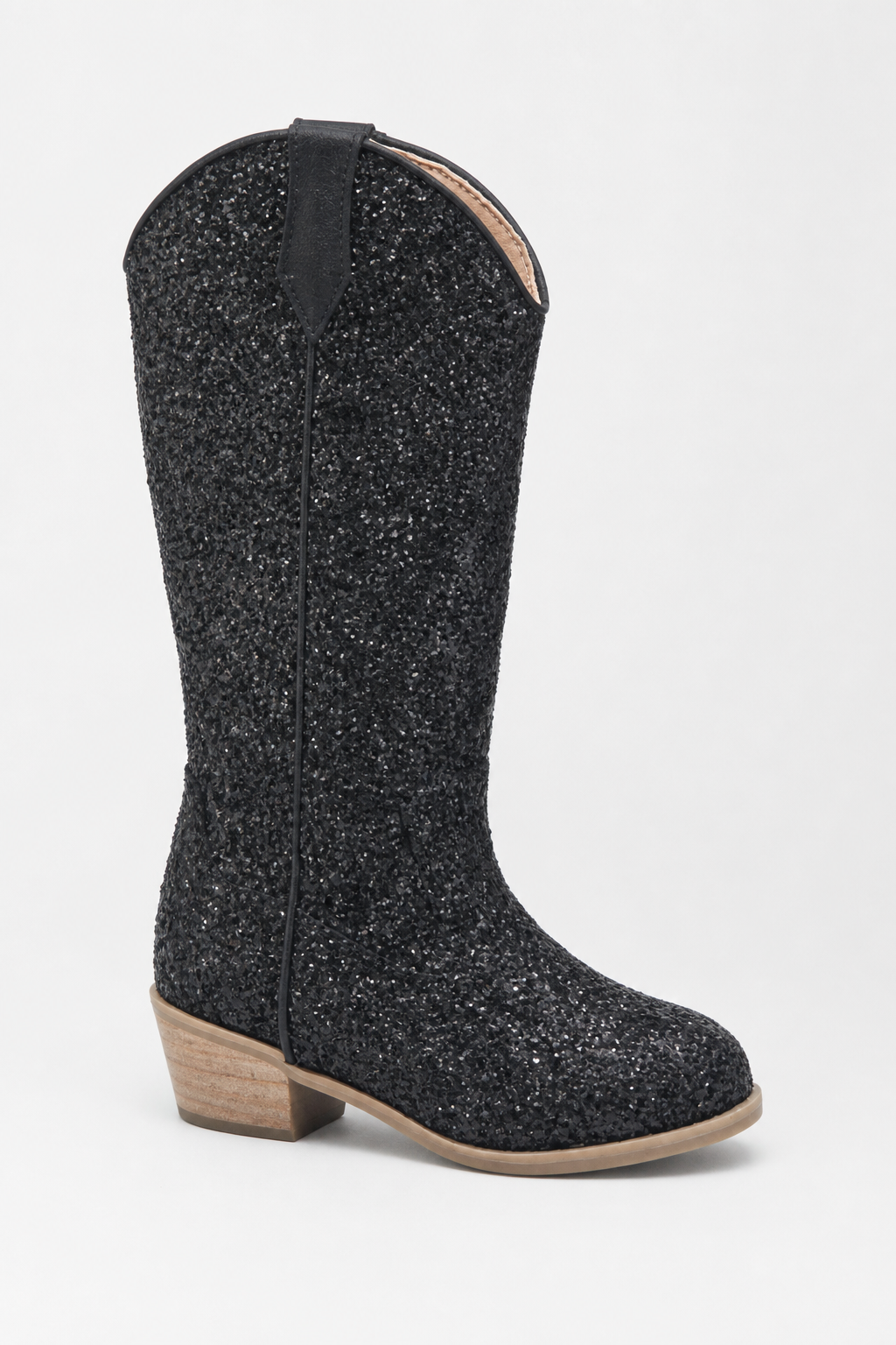 Bottes Santiags pour Enfant Noires Scintillantes