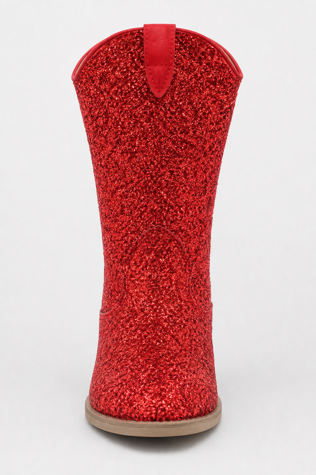 Bottes Santiags pour Enfant en Paillettes Rouges
