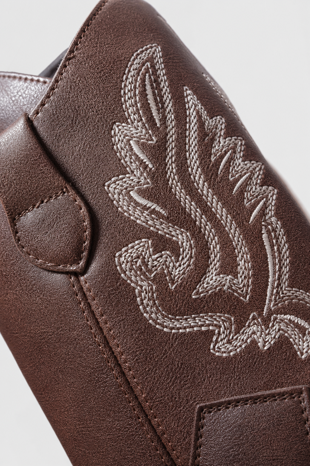 Bottes Santiags pour Enfant Marron à Broderies Western