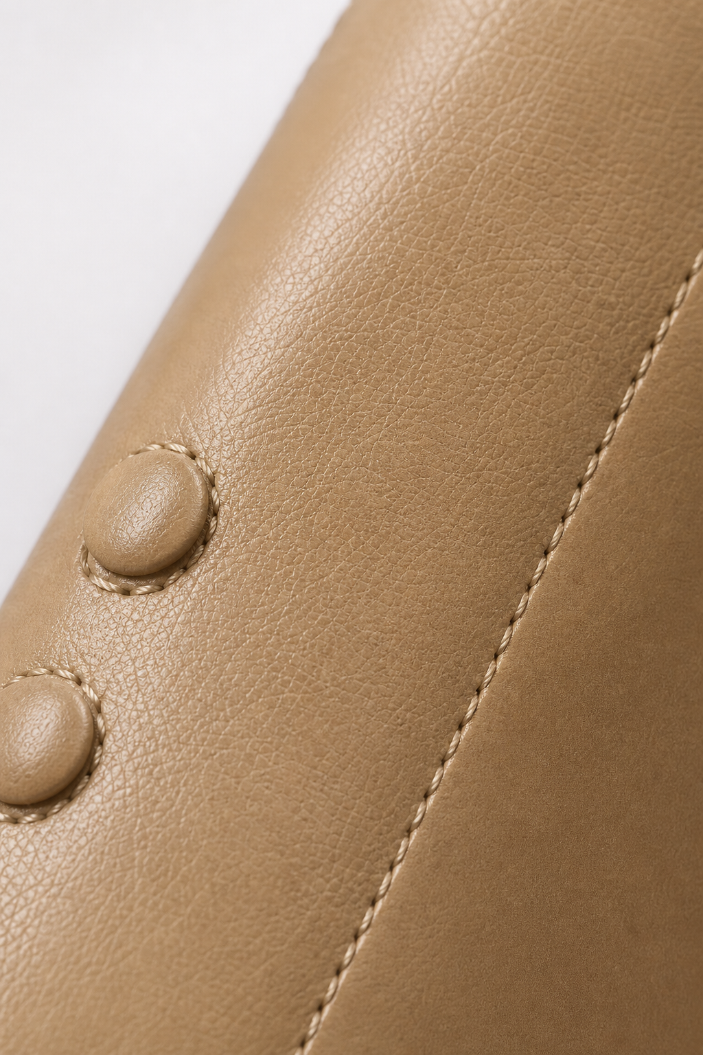 Bottes Hautes en Similicuir Camel
