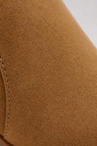 Bottine Homme en Daim Camel à Bride Boucle