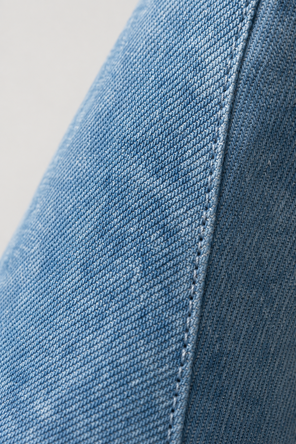 Bottes Santiags en Jean Bleu Lavé à Talon Compensé