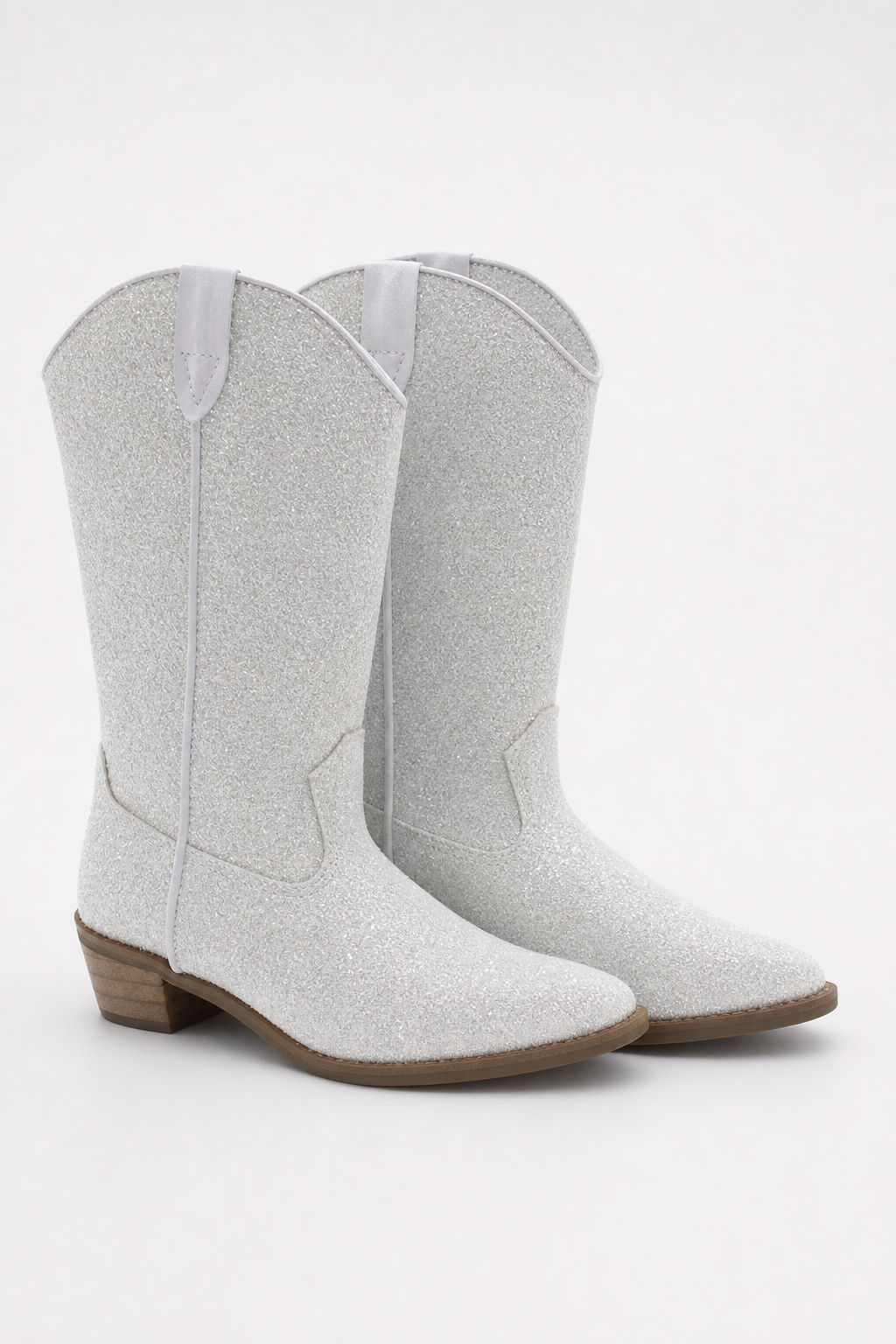 Bottes Santiags pour Enfant Pailletées Blanches
