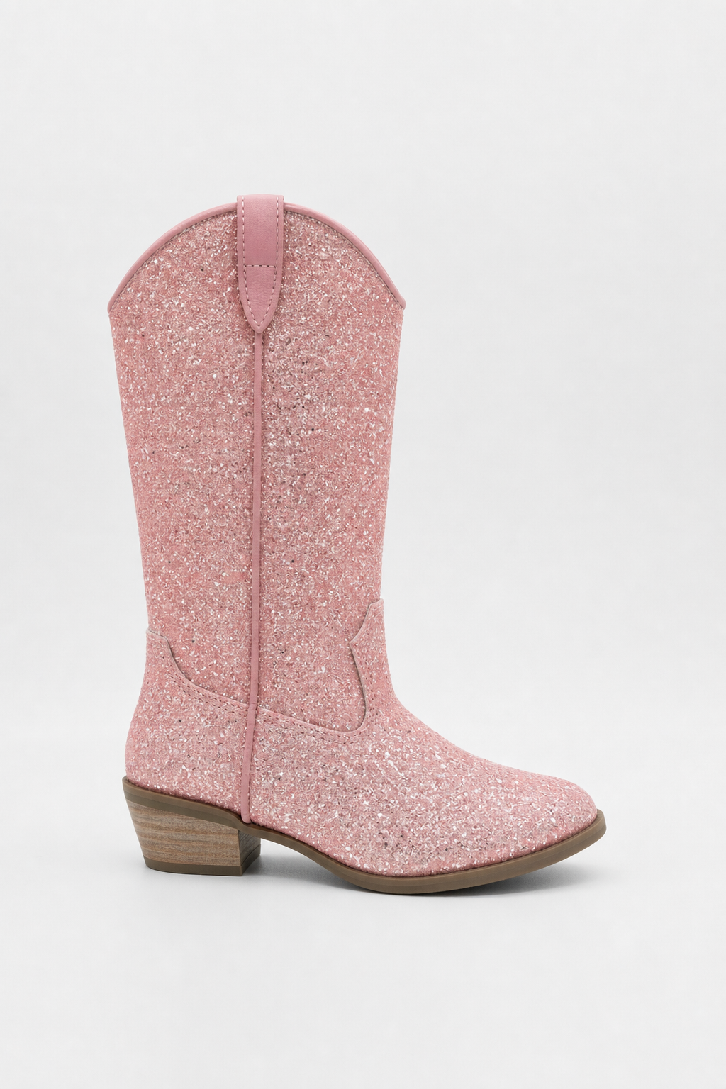 Bottes Santiags Enfant Roses Pailletées