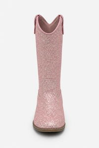 Bottes Santiags Enfant Roses Pailletées