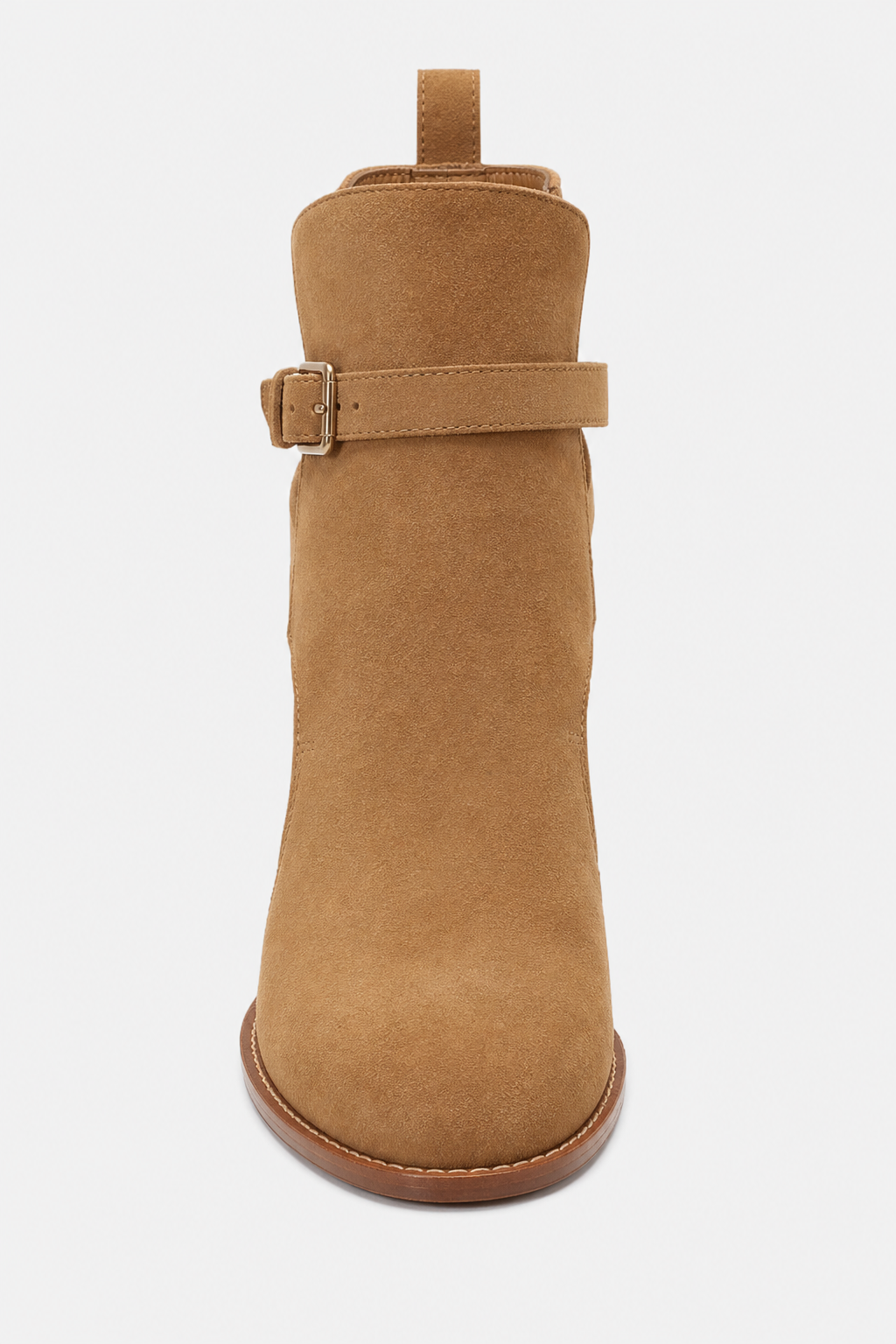 Bottine Homme en Daim Camel à Bride Boucle