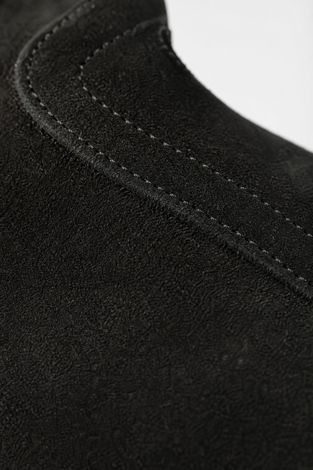 Bottines en Daim Noir Style Harnais à Chaîne