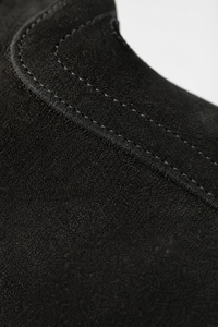 Bottines en Daim Noir Style Harnais à Chaîne