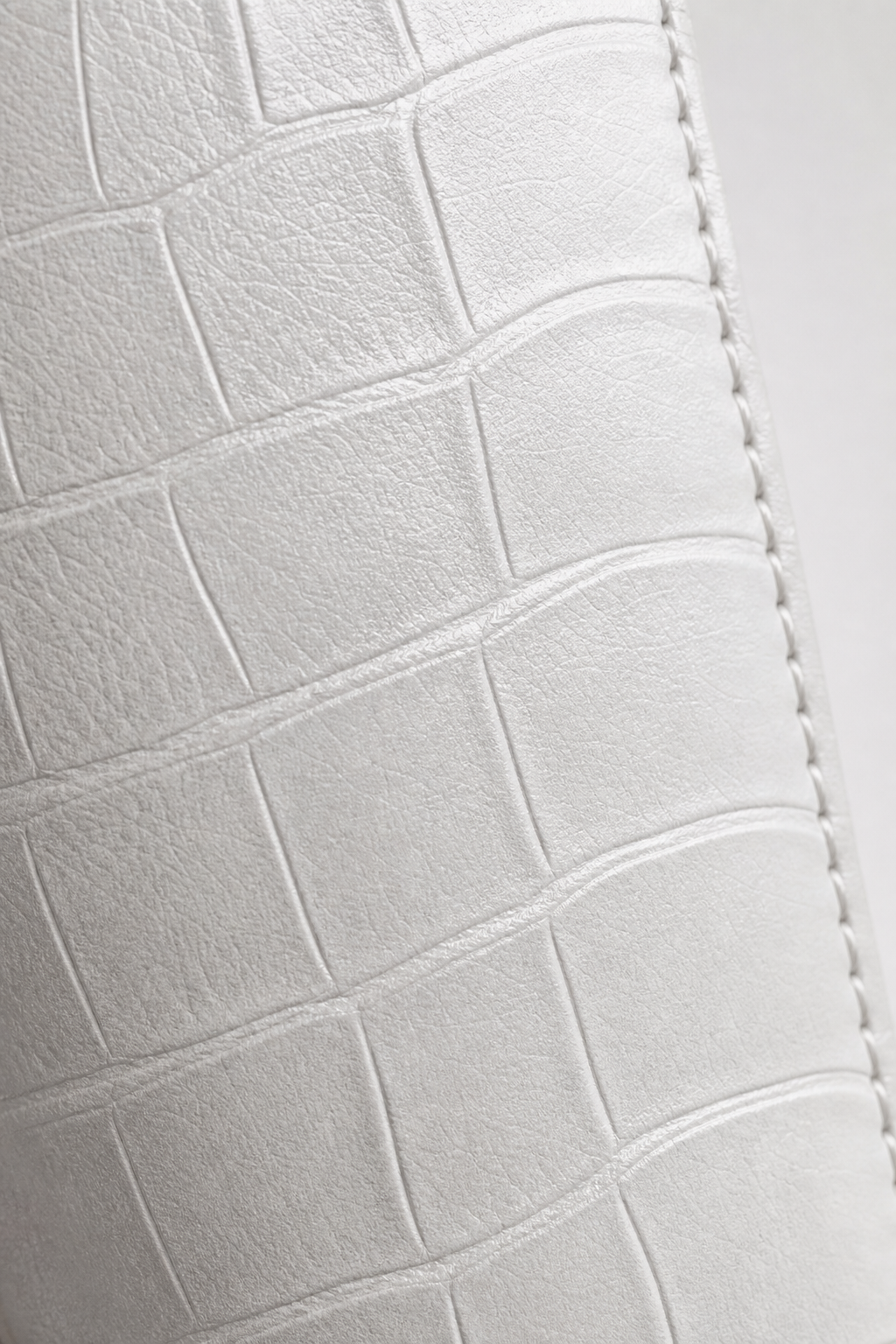 Bottes Santiags Blanches Effet Croco à Chaînes