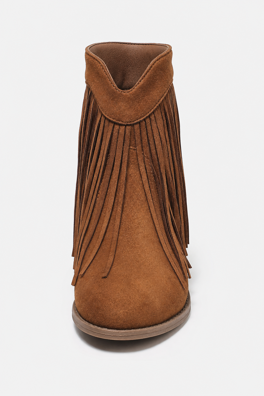 Bottines Marron en Daim à Franges Style Bohème