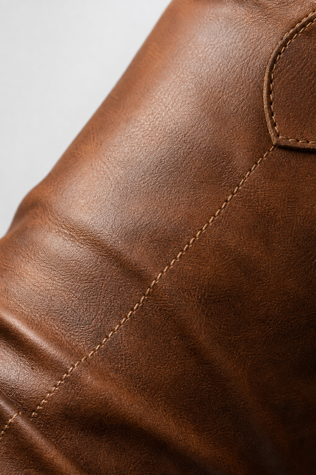 Bottes en Similicuir Marron Froncées à Talon Carré