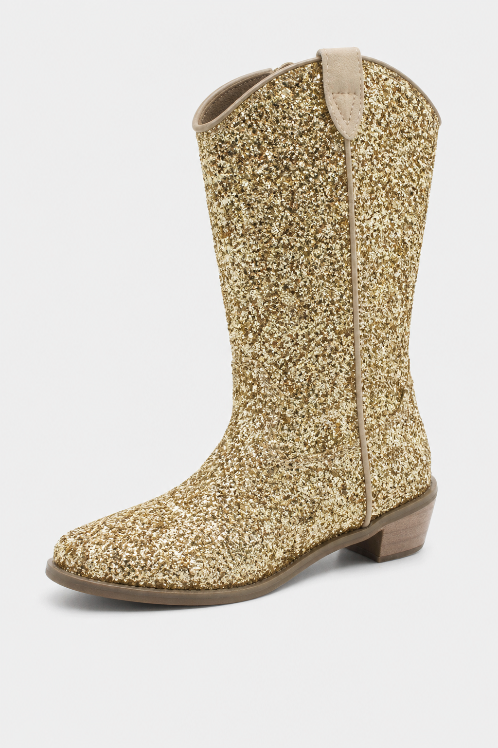 Santiags pour Enfant Dorées à Paillettes