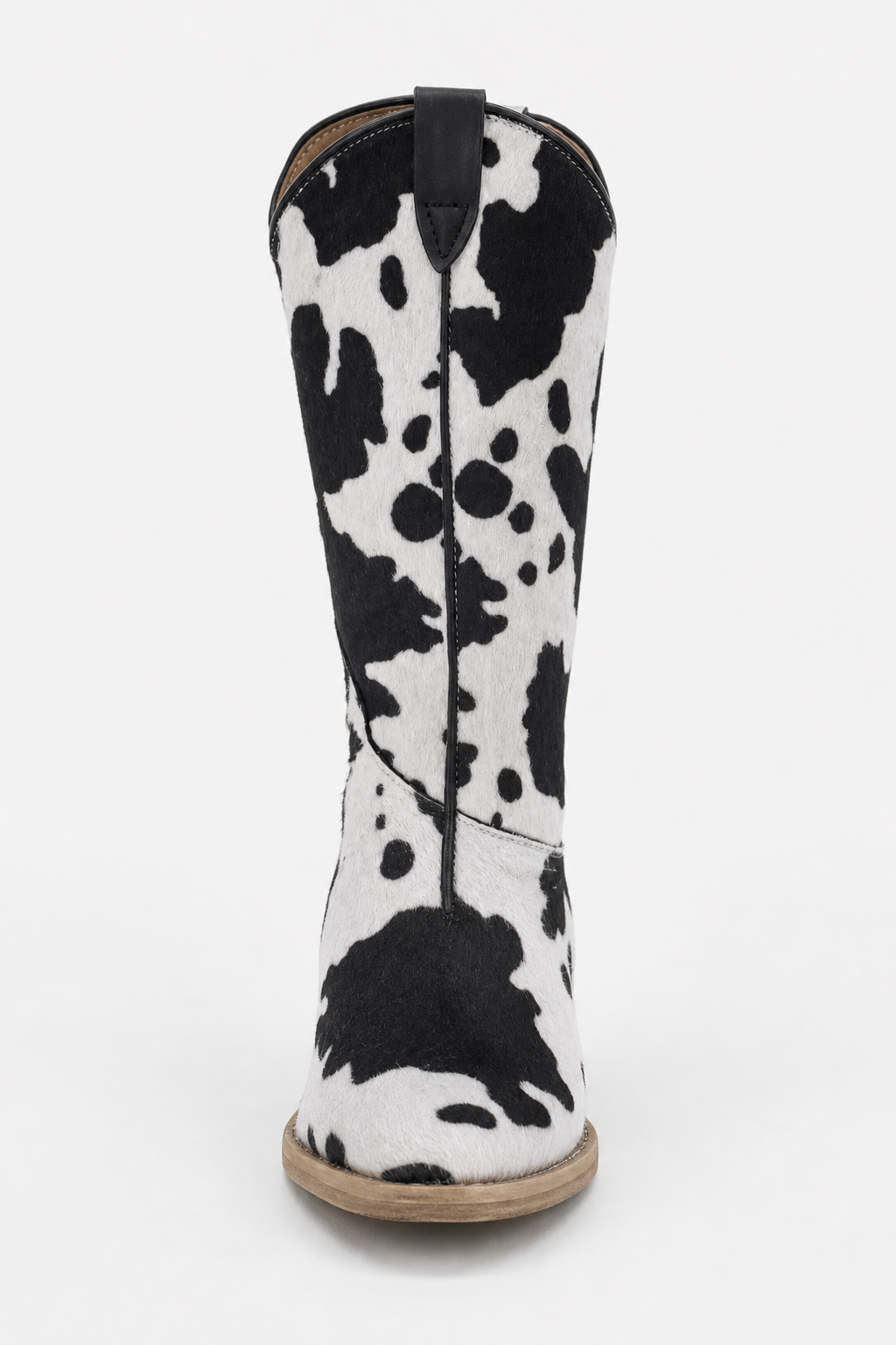 Bottes Santiags pour Enfant à Motif Vache Noir et Blanc
